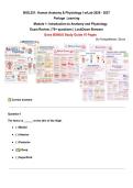 BIOL 251 Human Anatomy & Physiology I w&sol;Lab 2026 &vert; Module 1 Exam Review 70&plus; Questions and Answers -Summary &vert; LockDown Browser &vert; Portage Learning