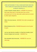 CSWA SUSTAINABILITY FINAL EXAM QUESTIONS 2025&sol;2026 WITH COMPLETE QUESTIONS AND VERIFIED ANSWERS &vert;ALREADY GRADED A&plus;&vert;