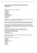 ADDA CERTIFICATION EXAM QUESTIONS & ANSWERS