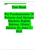Test Bank for Fundamentals of Futures and Options Markets&comma; 9th Edition Hull &lpar;All Chapters included&rpar;&period;