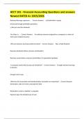 ACCT 101 - Financial Accounting Questions and answers Newest RATED A&plus; 2025&sol;2026 