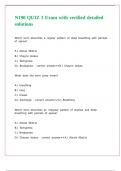 N190 QUIZ 3 Exam with verified detailed solutions