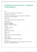 N190 Physical Assessment Week 7 - Neurological & Musculoskeletal