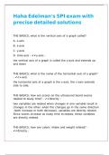 Haha Edelmans SPI exam with precise detailed solutions