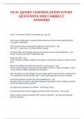 NCIC QUERY CERTIFICATION STUDY QUESTIONS AND ANSWERS