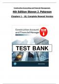 Construction Accounting and Financial Management&comma; 4th Edition Solution Manual by Steven J&period; Peterson&comma; Verified Chapters 1 - 18&comma;