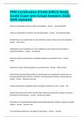 PHR Certification EXAM &lpar;HRCI&rpar; Study Guide Exam and Actual Answers 2025-2026 Updated&period;