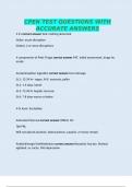 CPEN TEST QUESTIONS WITH ACCURATE ANSWERS