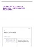 INS 3003 FINAL EXAM &vert; 200 QUESTIONS &vert; WITH ACCURATE SOLUTIONS&excl;&excl;