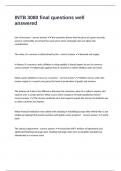 INTB 3080 final questions well answered