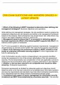 CRIS EXAM QUESTIONS AND ANSWERS GRADED A&plus; LATEST UPDATE&period;