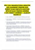 WGU C484 Organizational Behavior and Leadership VERSIONS 2025 NEWEST EXAM COMPLETE QUESTIONS WITH DETAILED VERIFIED ANSWERS &lpar;100&percnt; CORRECT ANSWERS&rpar; &vert;&vert;ALREADY GRADED A&plus;