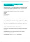 Davis Advantage Patho Exam 2 with Complete Solutions