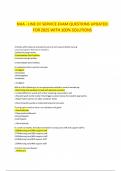 NHA - LINE OF SERVICE EXAM QUESTIONS UPDATED FOR 2025 WITH 100&percnt; SOLUTIONS