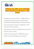 McMaster University &ndash; BIO 1M03 2025&sol;2026 &ndash; 200&plus; Verified Exam Questions & Correct Answers &ndash; Ecology&comma; Evolution&comma; Genetics&comma; Physiology & Cell Biology