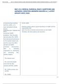 Exam &lpar;elaborations&rpar; NUR 1211 MEDICAL SURGICAL  