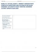 Exam &lpar;elaborations&rpar; NURS 211   