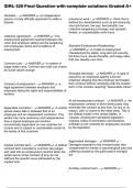 IDRL 320 Final Question with complete solutions Graded A&plus;