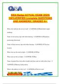 SIDA Badge Actual Exam 2025&sol;2026 &ndash; 100&percnt; Verified Questions & Correct Answers &vert; Airport Security&comma; AOA Rules&comma; Runway & Taxiway Markings&comma; Lighting&comma; Safety & Compliance