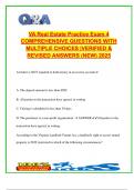 Virginia Real Estate Practice Exam 4 &vert; 70&plus; Questions &vert; Key Topics&colon; Licensing&comma; Escrow&comma; Fair Housing&comma; Transaction Recovery Fund