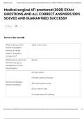 Medical surgical ATI proctored &lpar;2025&rpar; EXAM QUESTIONS AND ALL CORRECT ANSWERS 100&percnt; SOLVED AND GUARANTEED SUCCESS&excl;&excl;