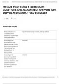 PRIVATE PILOT STAGE 3 &lpar;2025&rpar; EXAM QUESTIONS AND ALL CORRECT ANSWERS 100&percnt; SOLVED AND GUARANTEED SUCCESS&excl;&excl;