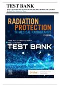  Radiation Protection in Medical Radiography &ndash; 9th Edition &lpar;Mary Alice Statkiewicz Sherer&rpar; &ndash; Complete Test Bank with Answers