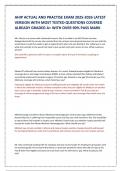 AHIP ACTUAL AND PRACTISE EXAM 2025-2026 LATEST VERSION WITH MOST TESTED QUESTIONS COVERED ALREADY GRADED A&plus; WITH OVER 90&percnt; PASS MARK