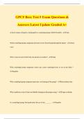 GPCF Becc Test 5 Exam Questions & Answers Latest Update Graded A&plus;