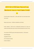 GPCF MCIA PED Study Material Exam Questions & Answers Latest Update Graded A&plus;