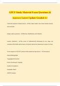 GPCF Study Material Exam Questions & Answers Latest Update Graded A&plus;