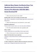 California Meter Reader Certification Exam Test  Questions And Correct Answers &lpar;Verified  Answers&rpar; Plus Rationales 2025&sol;2026 Q&A &vert;  Instant Download Pdf