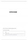 ISTM EXAM 3 QUESTIONS AND VERIFIED ANSWERS