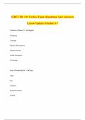 GRCC BI 121 Forbes Exam Questions And Answers Latest Update Graded A&plus;