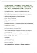 ICC CALIFORNIA UST SERVICE TECHNICIAN EXAM  NEWEST 2025&sol;2026 WITH ACTUAL QUESTIONS AND  WELL DETAILED ANSWERS&sol;ALREADY GRADED A&plus;