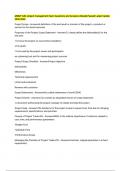 MGMT 640- project management Exam Questions and Answers Already Passed Latest Update 2025-2026