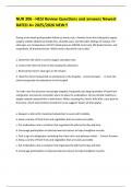 NUR 206 - HESI Review Questions and answers Newest RATED A&plus; 2025&sol;2026 NEW&excl;&excl;