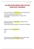 NJ EMD EXAM BRAND NEW ACTUAL  EXAM WITH ANSWERS&period; 