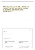 BBS 200 ADVANCED BALLISTICS SDI &sol;SDI ADVANCED BALLISTIC QUIZES QUESTIONS WITH COMPLTE SOLUTIONS&excl;&excl;