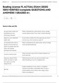 Boating License FL ACTUAL EXAM &lpar;2025&rpar; 100&percnt;VERIFIED &vert;complete QUESTIONS AND ANSWERS &vert; GRADED A&plus;&period;