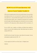 HCPCS Level II Exam Questions And Answers Latest Update Graded A&plus;
