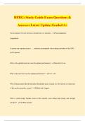 HFRG&colon; Chapter 5 Prostart Test Exam Questions & Answers Latest Update Graded A&plus;