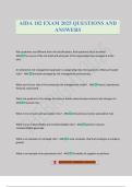AIDA 182 EXAM 2025 QUESTIONS AND ANSWERS