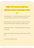 HFRG&colon; Study Guide Exam Questions & Answers Latest Update Graded A&plus;