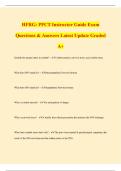 HFRG&colon; PPCT Instructor Guide Exam Questions & Answers Latest Update Graded A&plus;