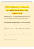 HFRG Bundled Exam Questions & Answers Latest Update Graded A&plus;