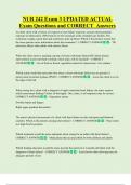 NUR 242 Exam 3 UPDATED ACTUAL   Exam Questions and CORRECT  Answers 