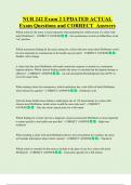 NUR 242 Exam 2 UPDATED ACTUAL  Exam Questions and CORRECT  Answers 