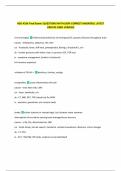 NSG 4330 Final Exam&vert; QUESTIONS WITH 100&percnt; CORRECT ANSWERS&vert; LATEST  UPDATE 100&percnt; VERIFIED 