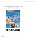 Test Bank - Nursing in Today's World&colon; Trends&comma; Issues&comma; and Management&comma; 12th Edition &lpar;Buckway&comma; 2023&rpar;&comma; Chapter 1-15 &vert; All Chapters